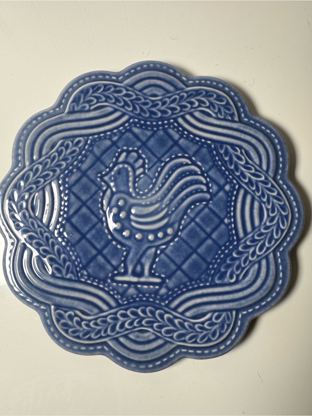 Longaberger Pottery Rooster Trivet
